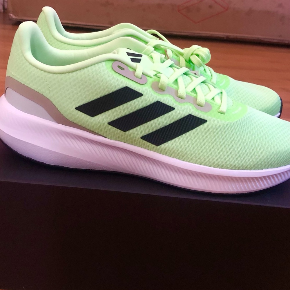 Adidas Run Falcon 3.0 Men’s 10.5 Neon Green Athletic Shoes